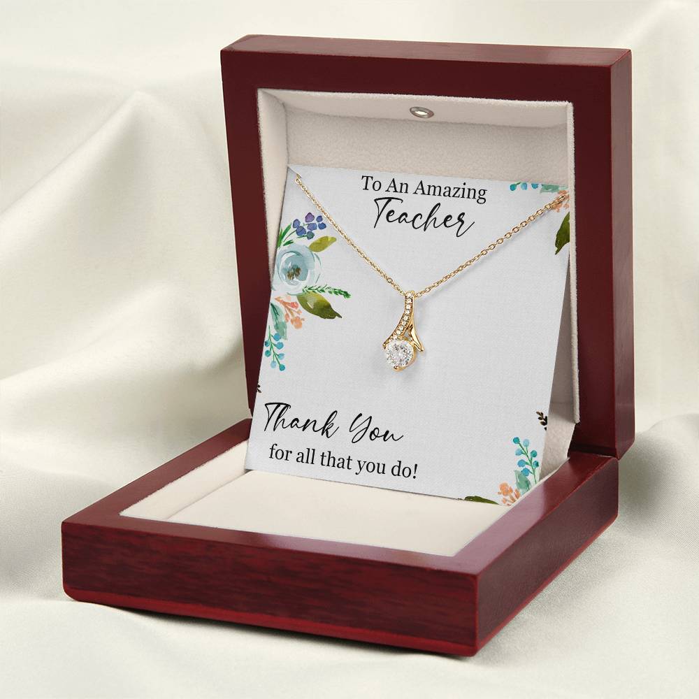 Thank You Teacher Alluring Beauty Necklace