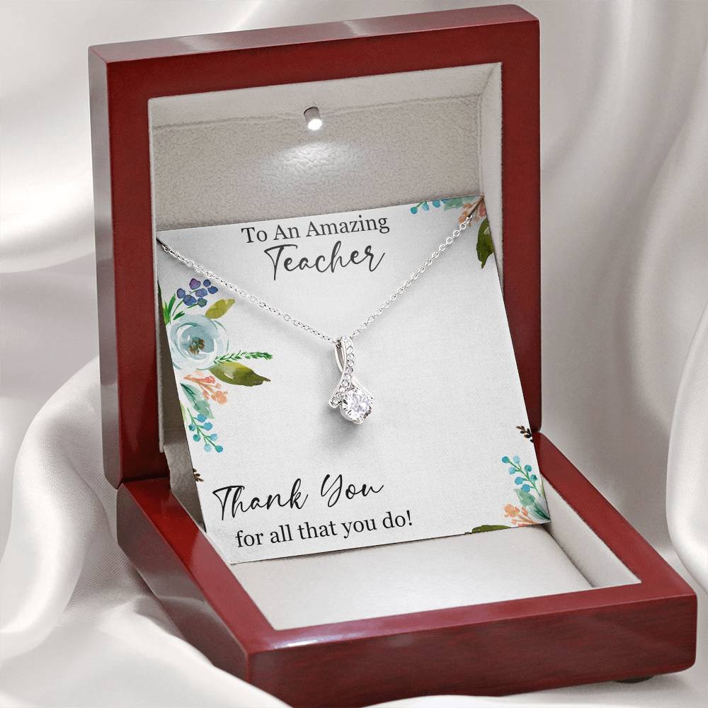 Thank You Teacher Alluring Beauty Necklace