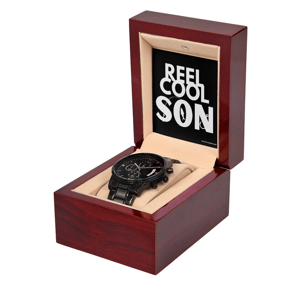 "REEL COOL SON" - Chronographic Watch With LED Luxury Box