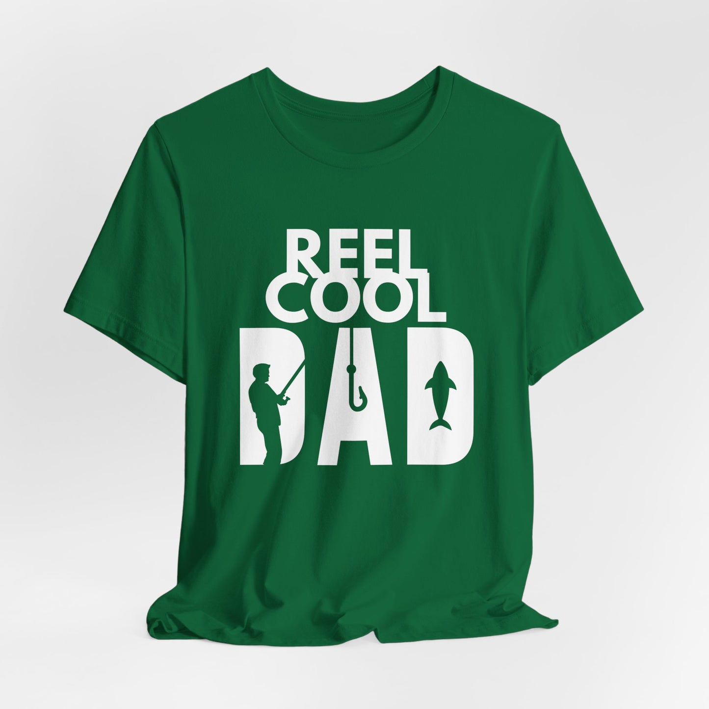 REEL COOL DAD - Unisex Jersey Short Sleeve Tee