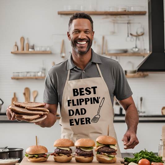 "BEST FLIPPIN' DAD EVER" - Adjustable Apron