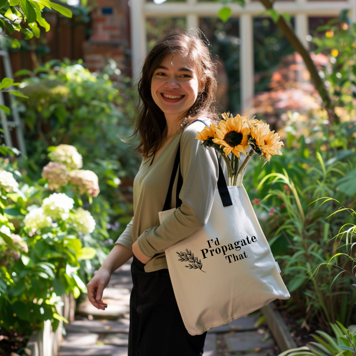 Gardener's Tote Bag - "I'd Propagate That"