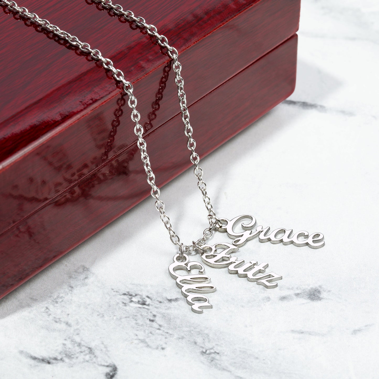 Pawsitively Wonderful Favorite Dog Mom Name Necklace - Up to 4