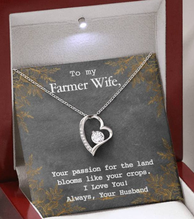 Forever Love To My Farmer Wife Necklace