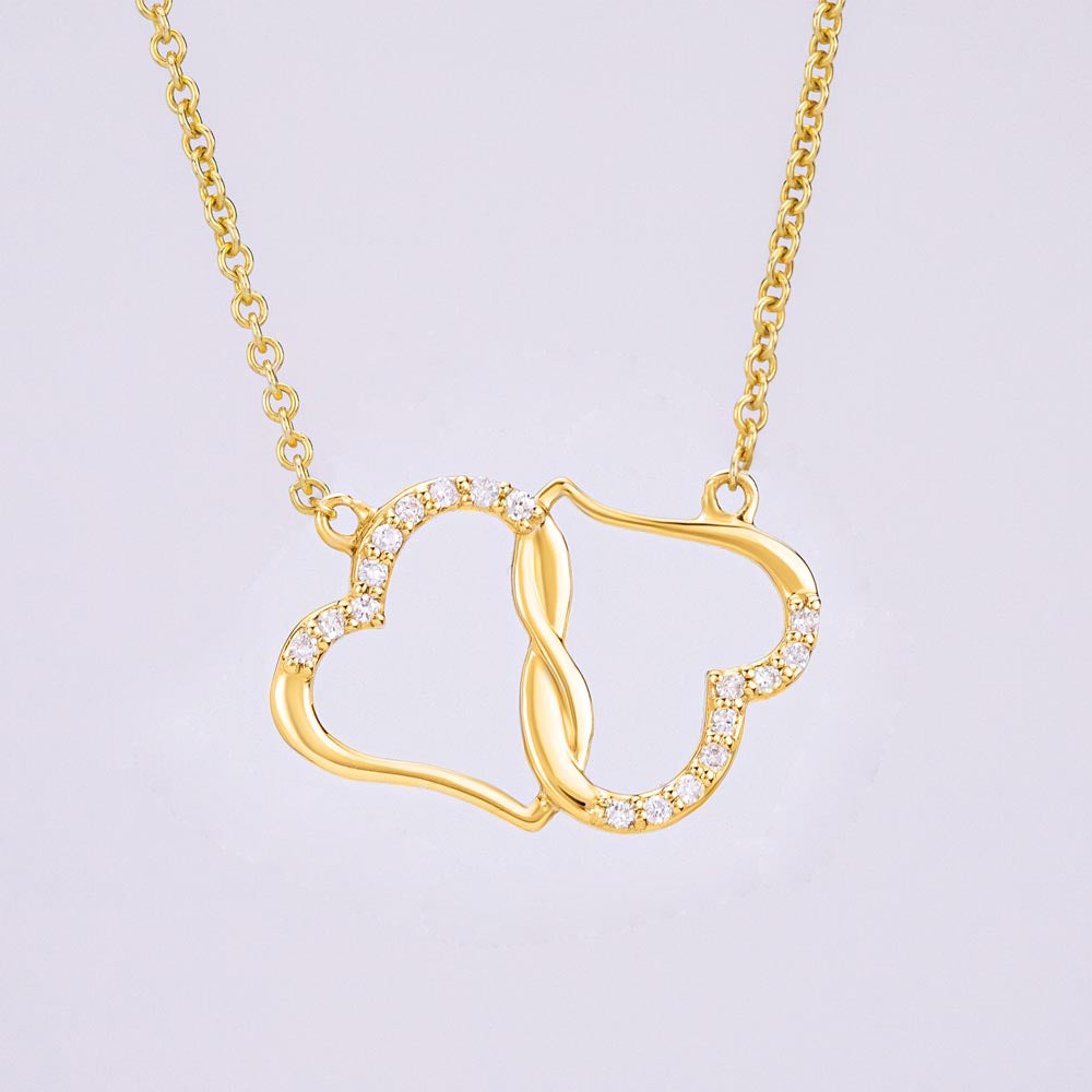 I Am Endlessly Grateful For Your Presence In My Life - To My Beautiful Wife - 10k GOLD Everlasting Love Necklace