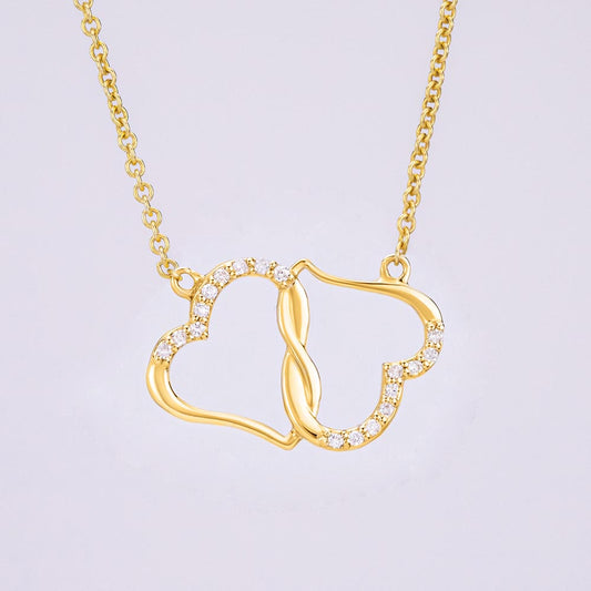 I Am Endlessly Grateful For Your Presence In My Life - To My Beautiful Wife - 10k GOLD Everlasting Love Necklace