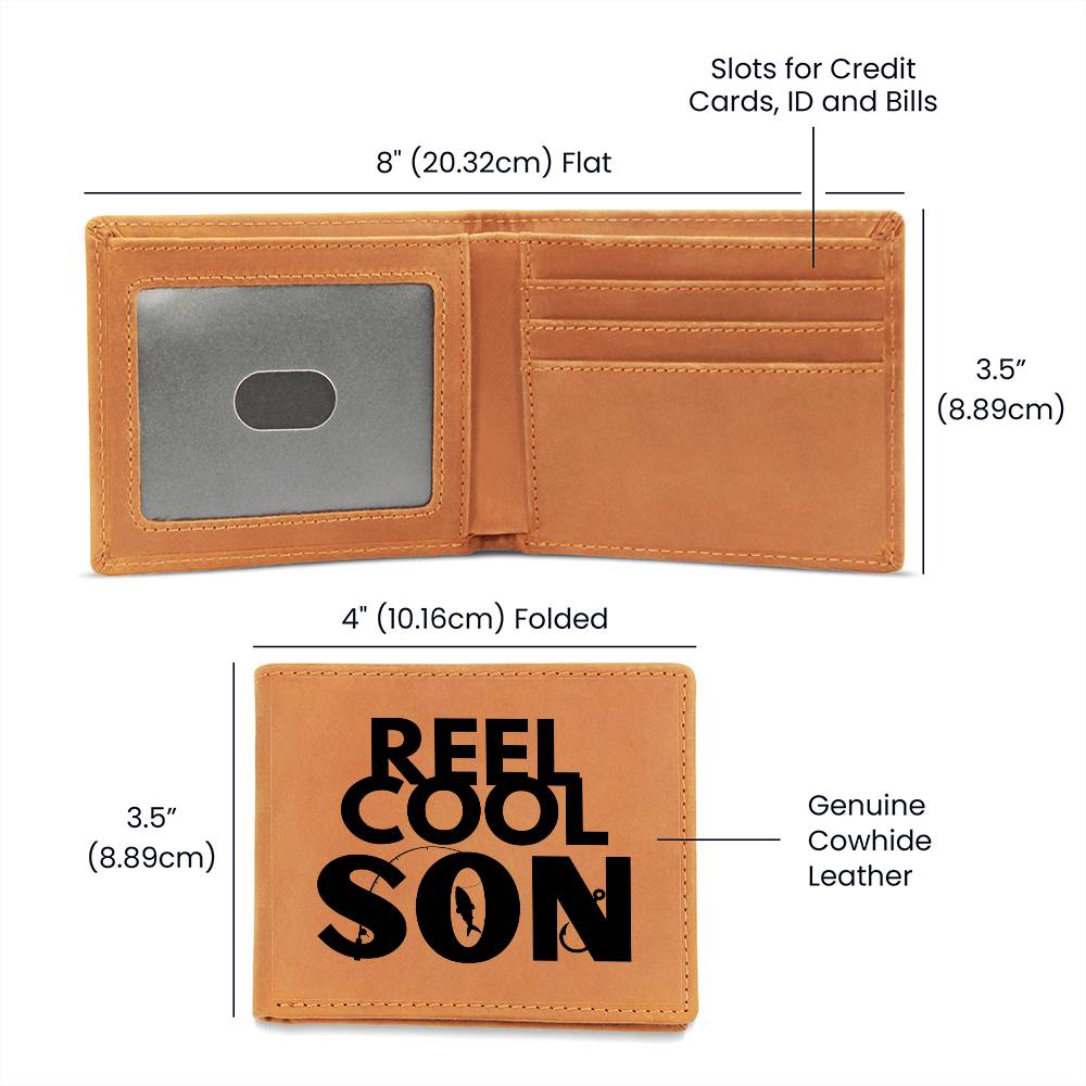 "REEL COOL SON" - Genuine Leather Wallet