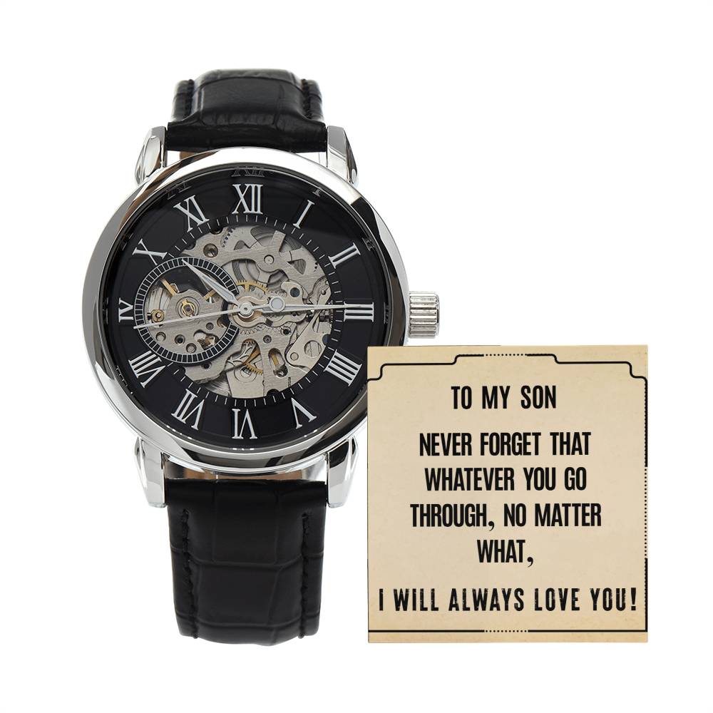 Men's Openwork Watch - To My Son