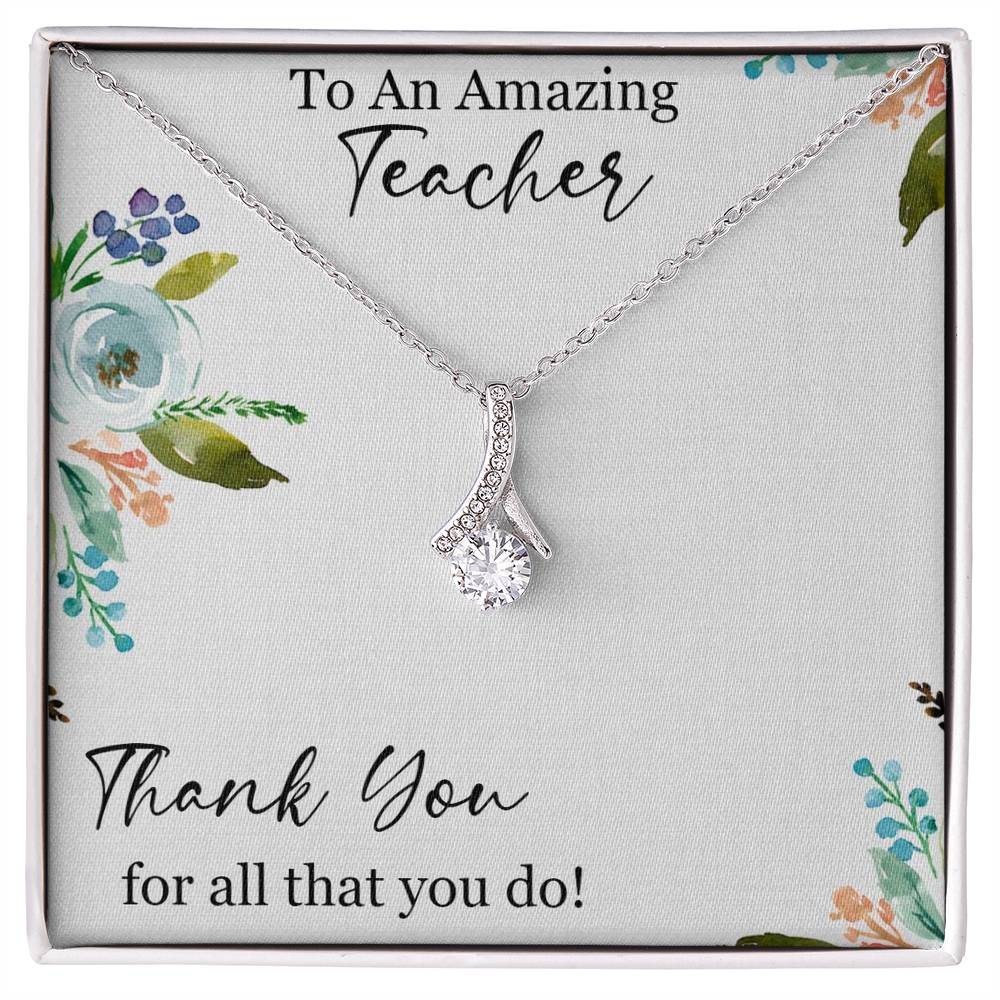 Thank You Teacher Alluring Beauty  Necklace