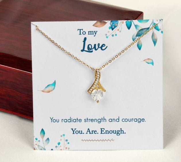 "You. Are. Enough" - Alluring Beauty Necklace