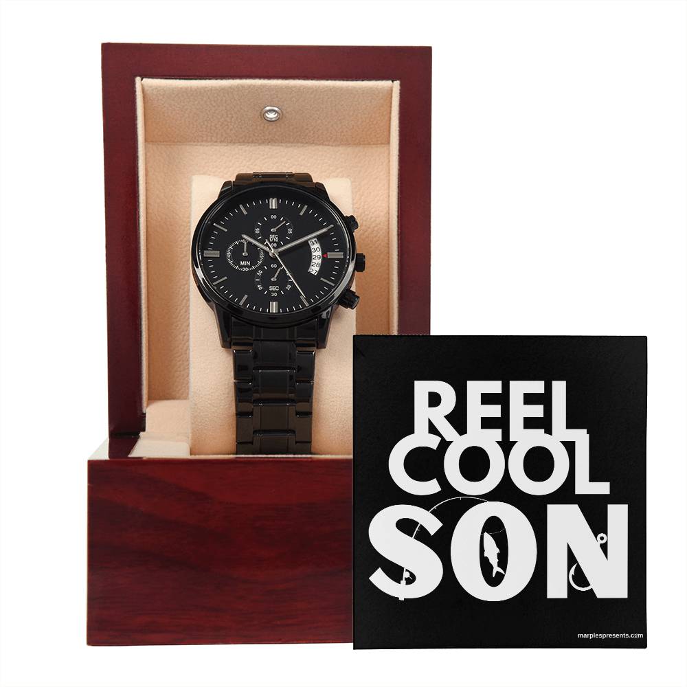 "REEL COOL SON" - Chronographic Watch With LED Luxury Box