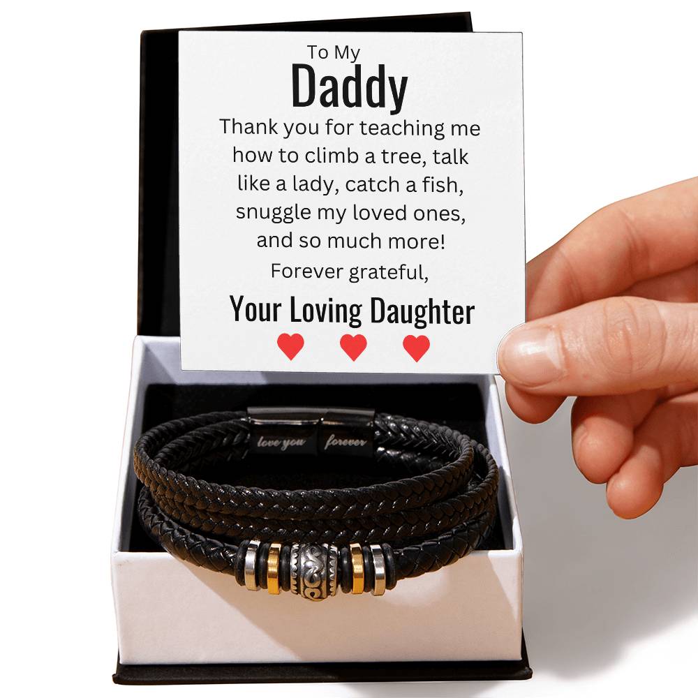 Thank You, Daddy - Love You Forever Bracelet