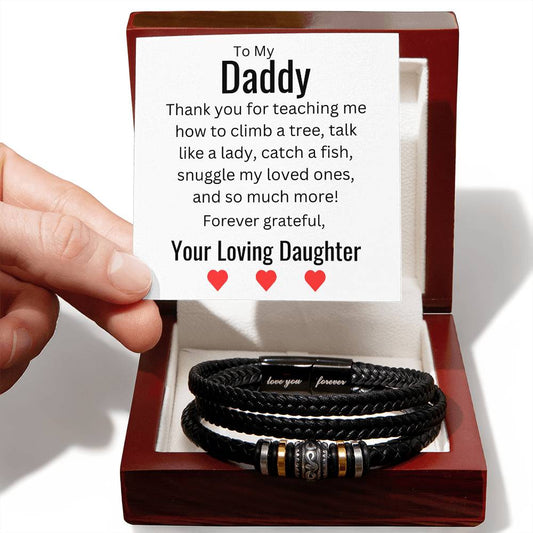 Thank You, Daddy - Love You Forever Bracelet