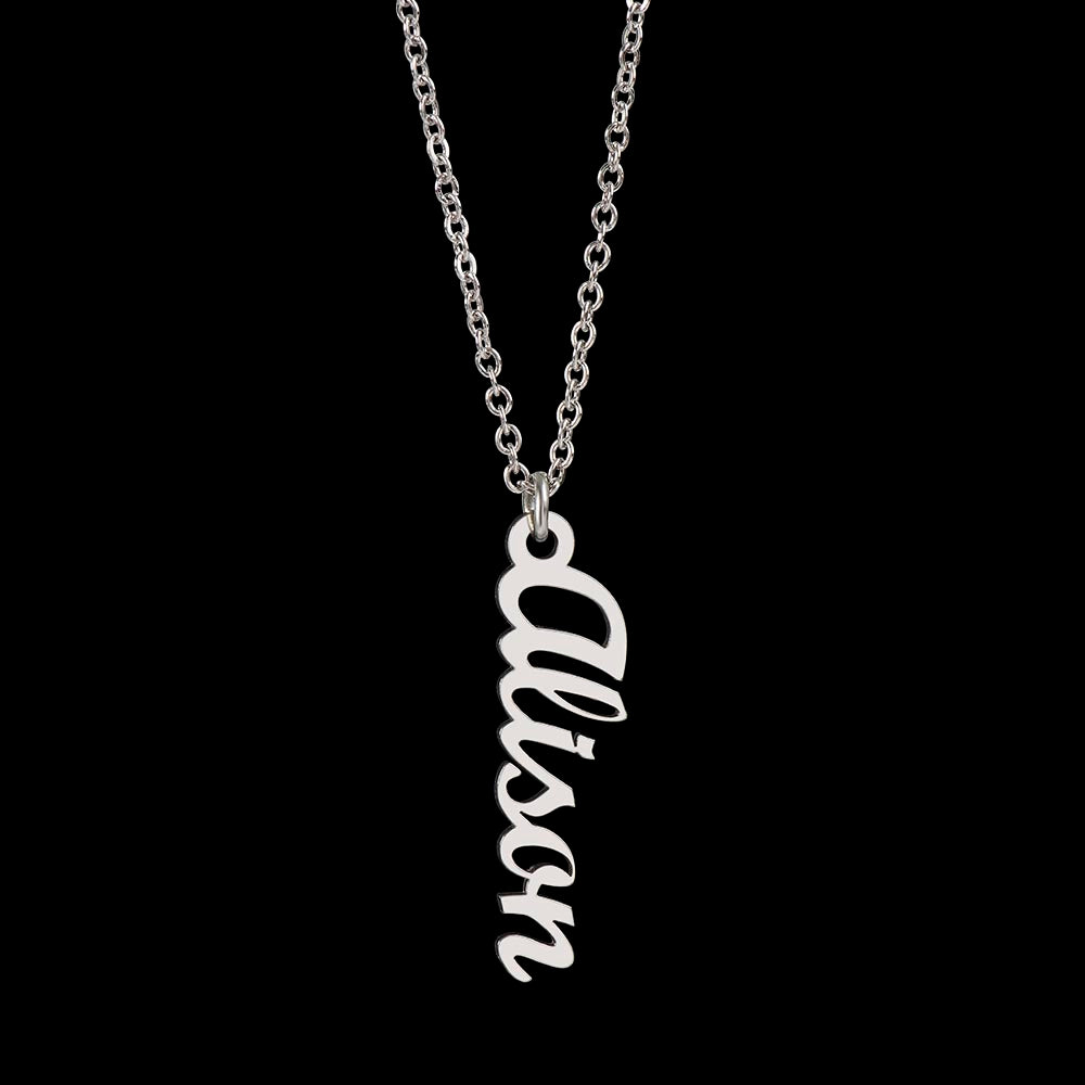 Vertical Name Necklace - To The Best Mom Ever - Customized up to 4 Names