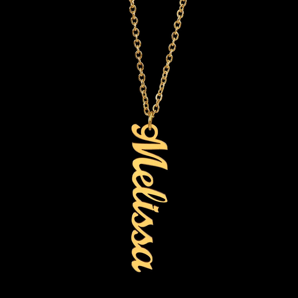 Vertical Name Necklace - To The Best Mom Ever - Customized up to 4 Names