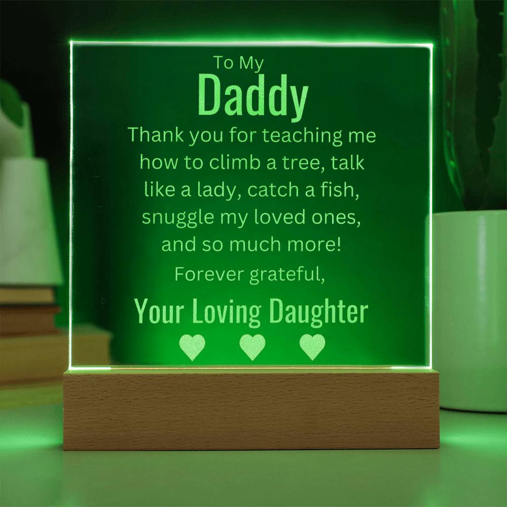 Thank You, Daddy - LED Acrylic Plaque