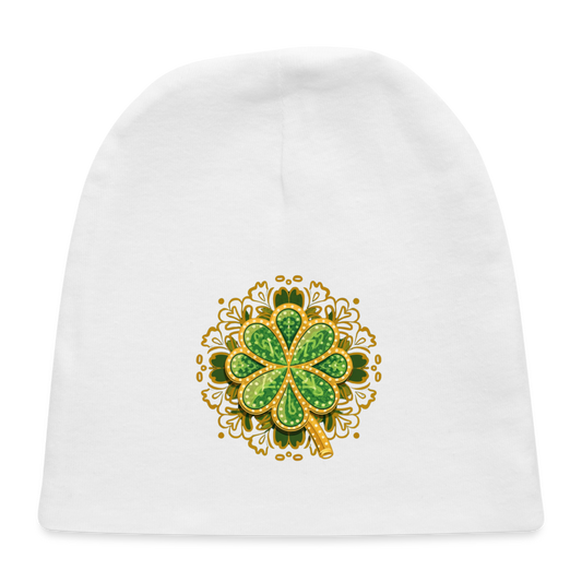 Baby Cap - Irish Clover - white