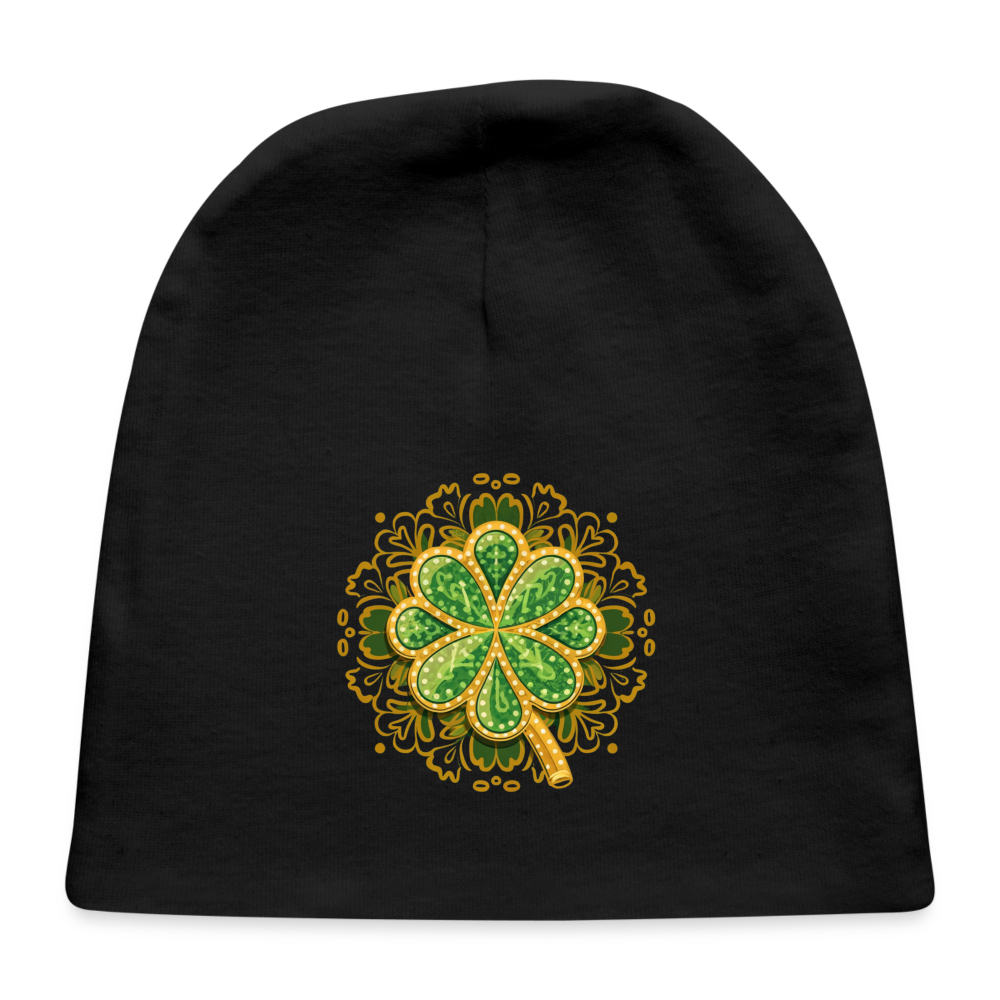 Baby Cap - Irish Clover - black