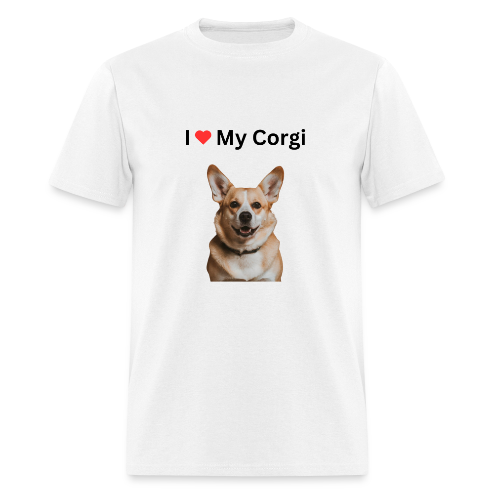 Unisex Classic T-Shirt - I Love My Corgi - white