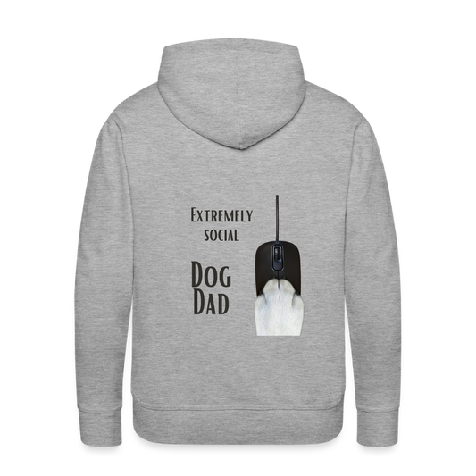 Men’s Premium Hoodie - Extremely Social Dog Dad - heather grey