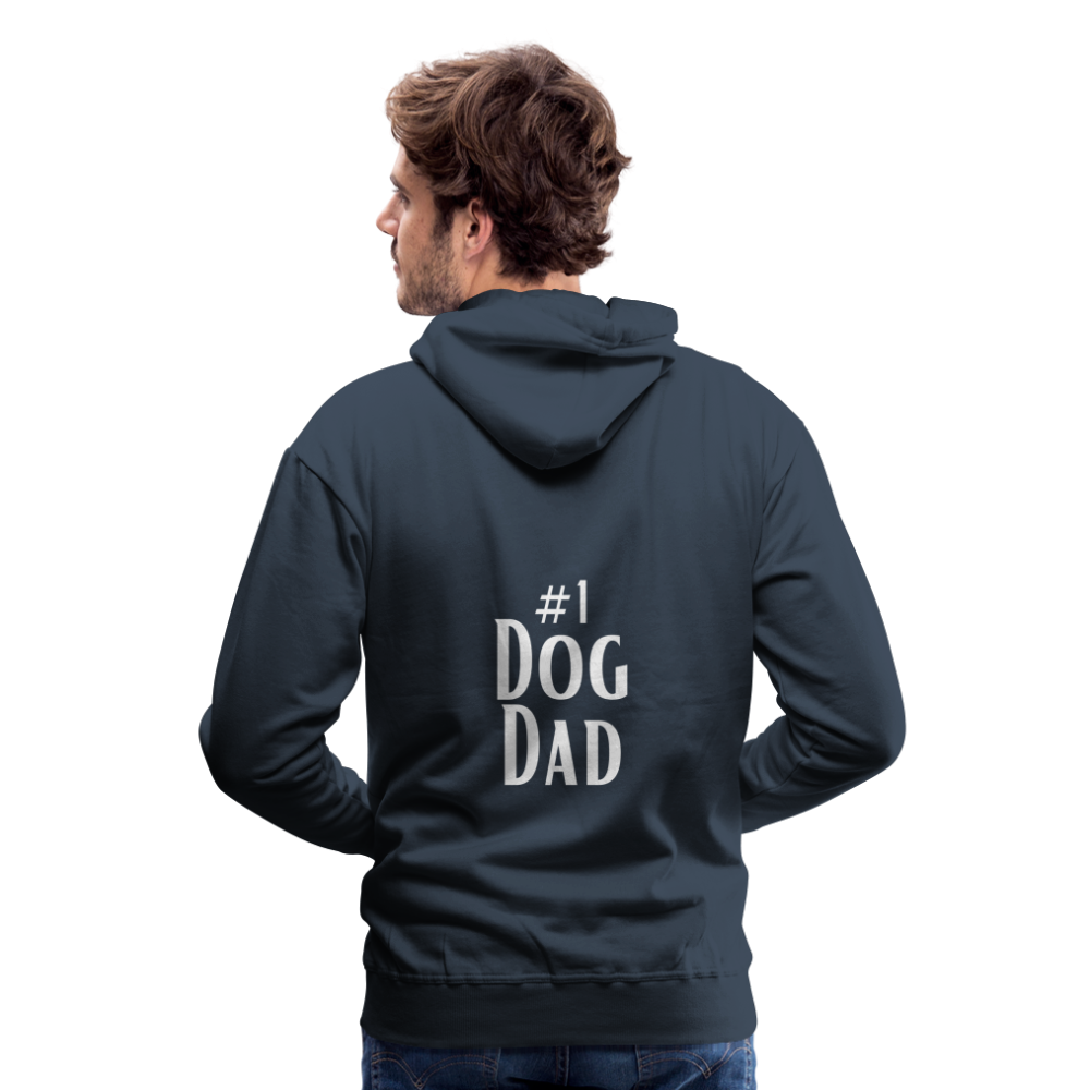 Men’s Premium Hoodie - #1 Dog Dad - navy