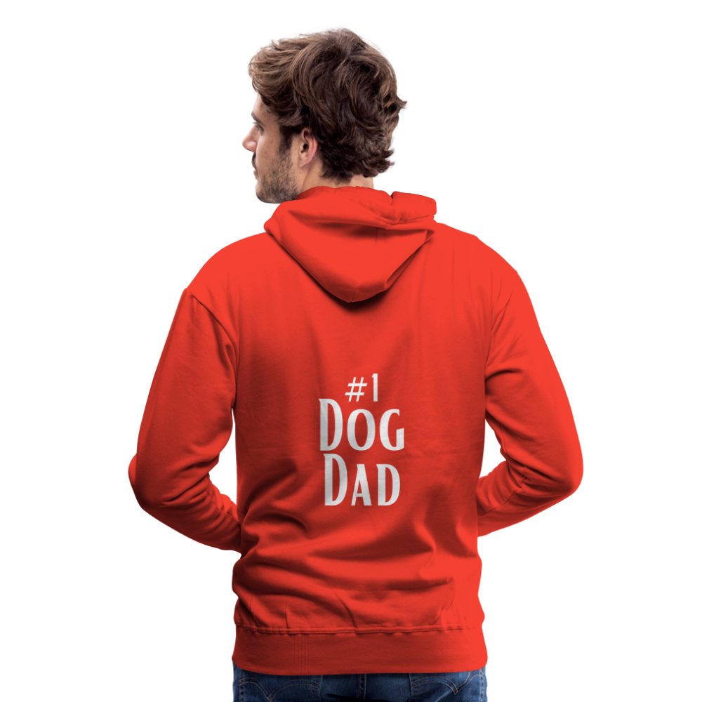 Men’s Premium Hoodie - #1 Dog Dad - red