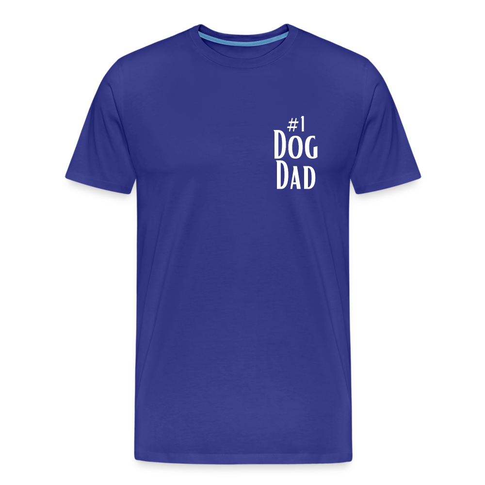 Men's Premium T-Shirt - #1 Dog Dad - royal blue