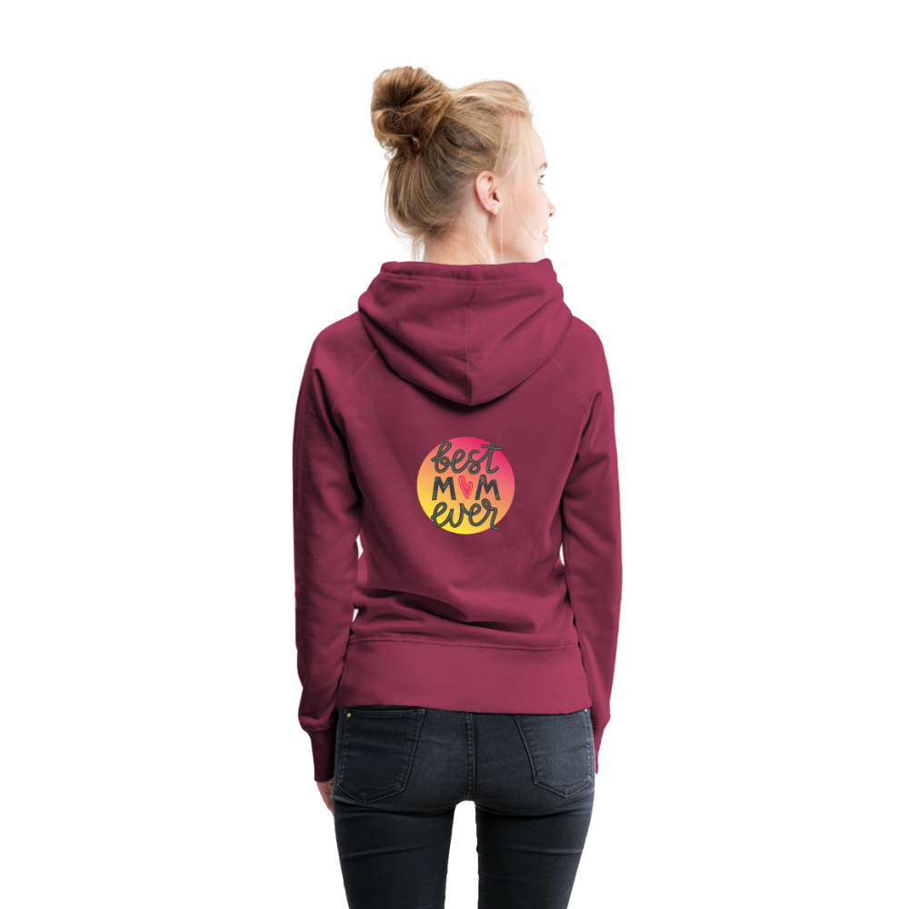 Women’s Premium Hoodie - Best Mom Ever - burgundy