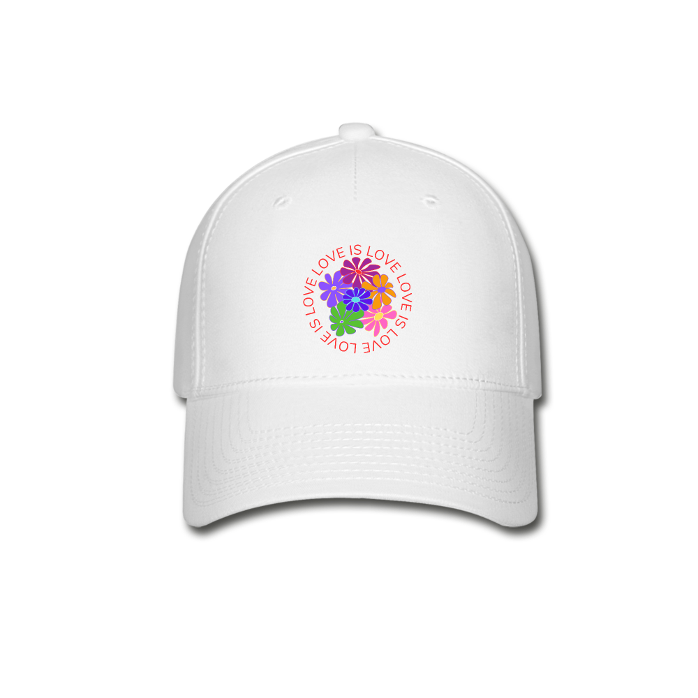 Baseball Cap - Love Is Love - white