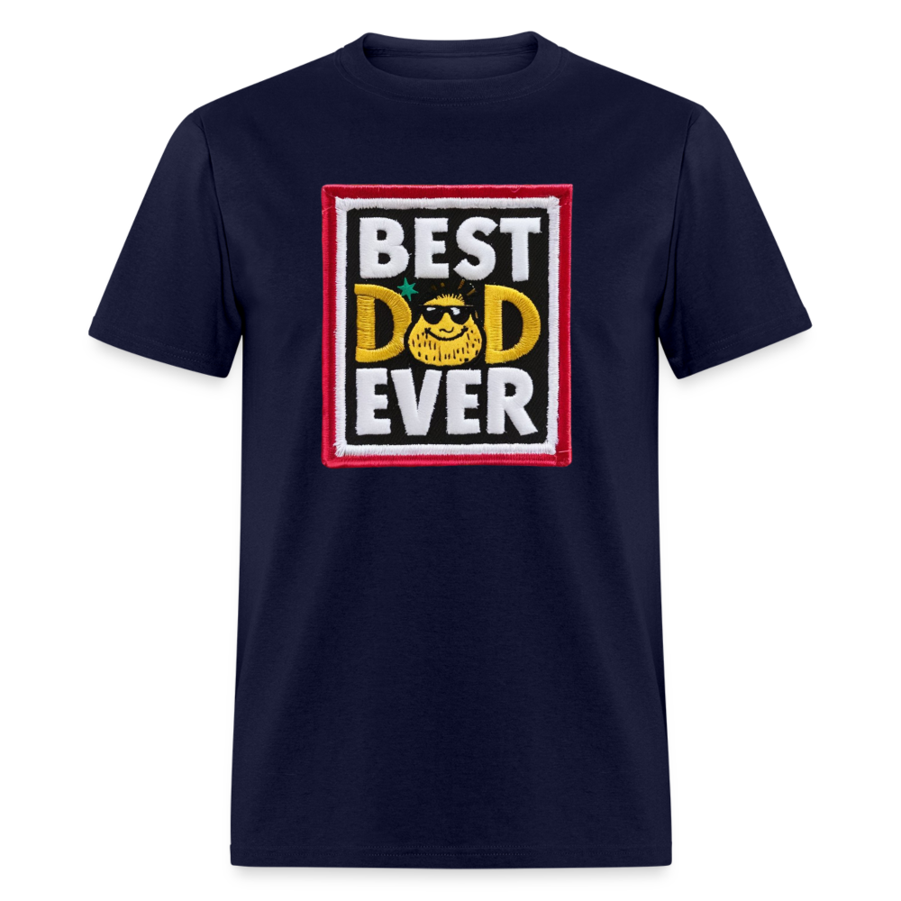 Best Dad Ever Unisex Classic T-Shirt - navy