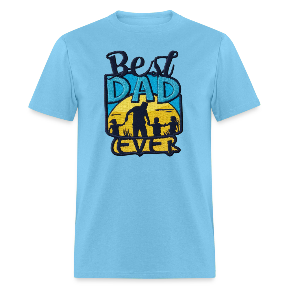 Best Dad Ever Unisex Classic T-Shirt - aquatic blue