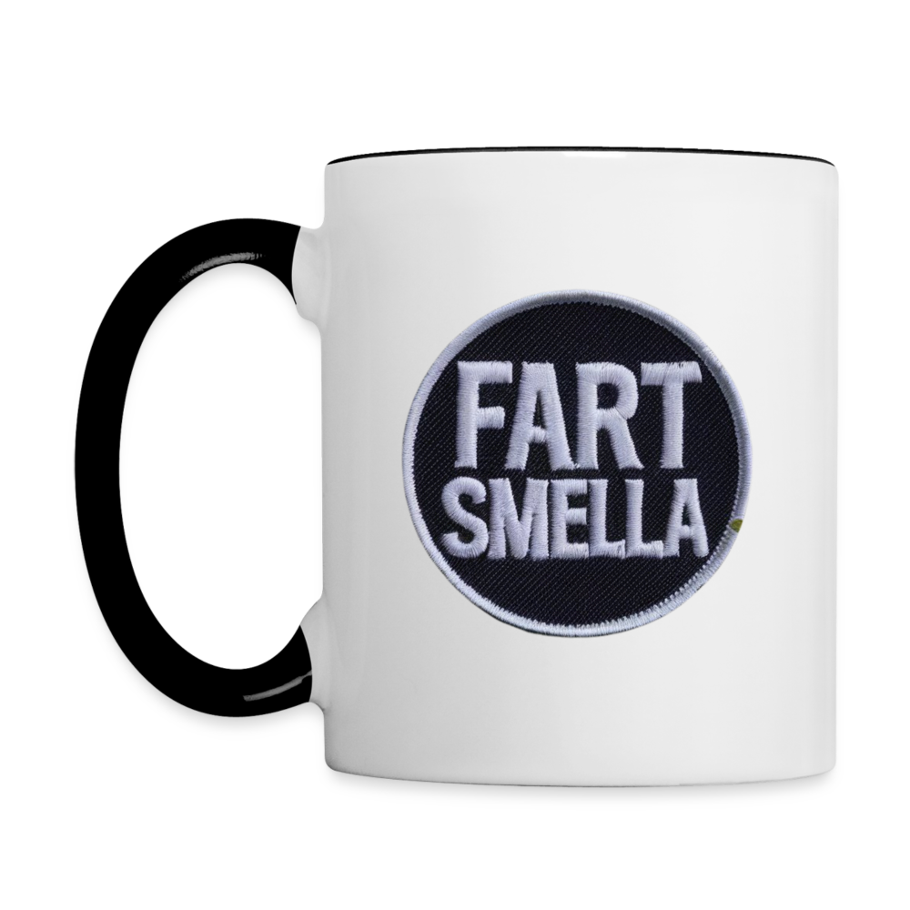 Fart Smella Contrast Coffee Mug - white/black