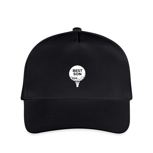 "Best Son By Par" - Kid's Baseball Cap - black