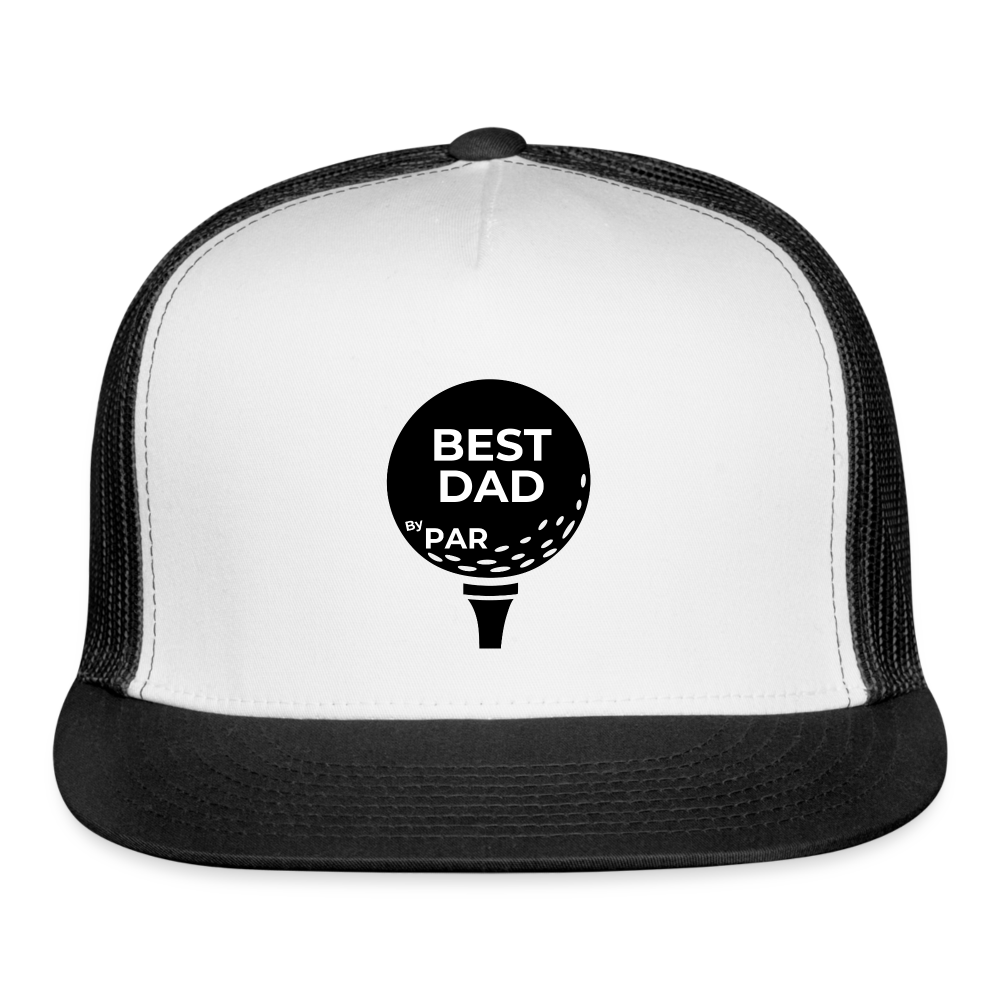 "Best Dad By Par" - Trucker Cap - white/black