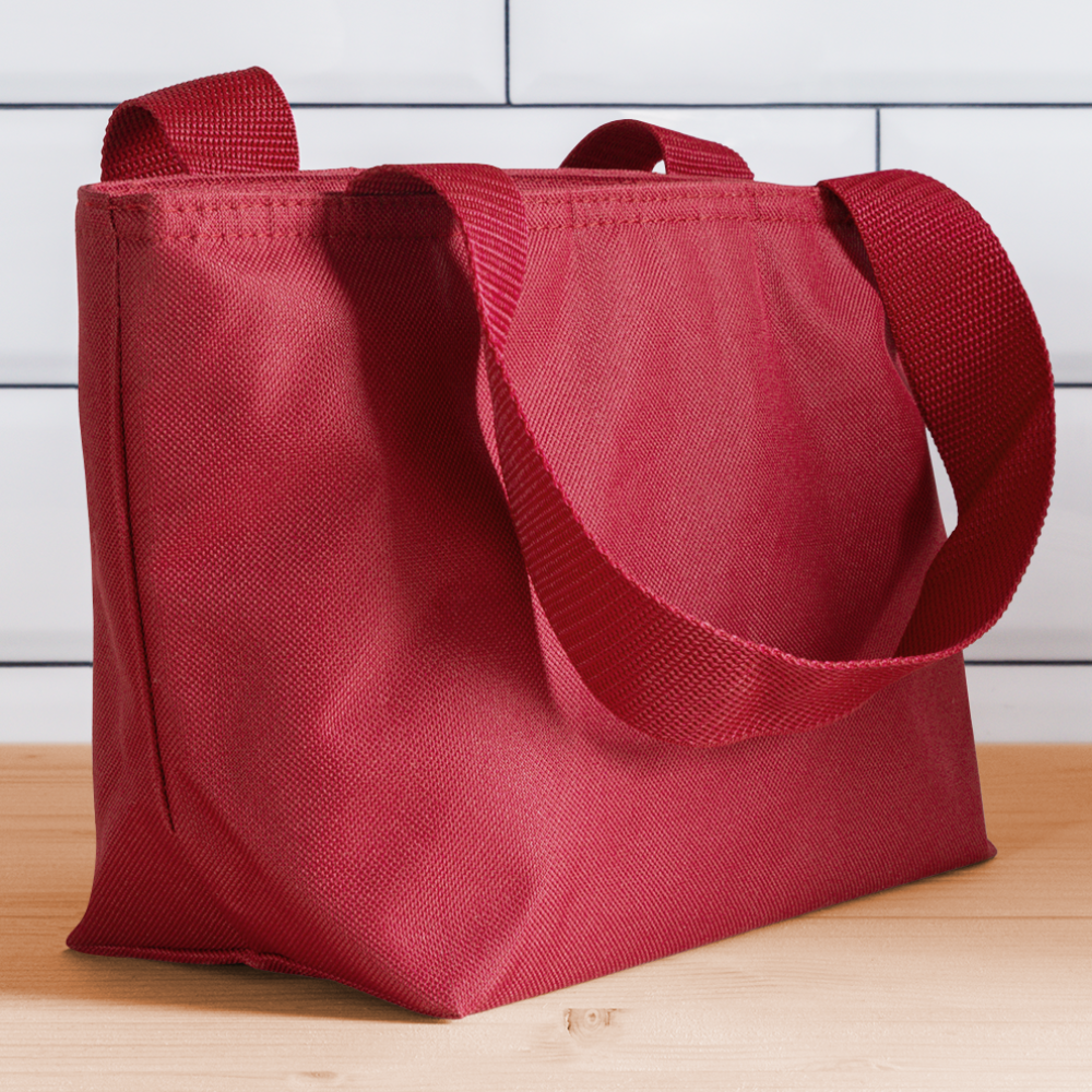 "Best Dad By Par" - Recycled Insulated Lunch Bag - red