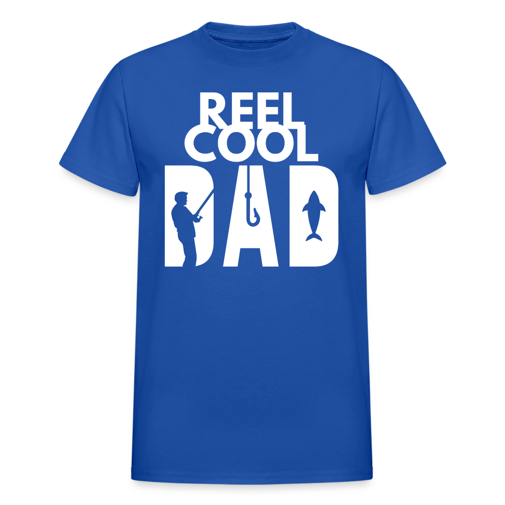 "REEL COOL DAD" - Gildan Ultra Cotton Adult T-Shirt - royal blue