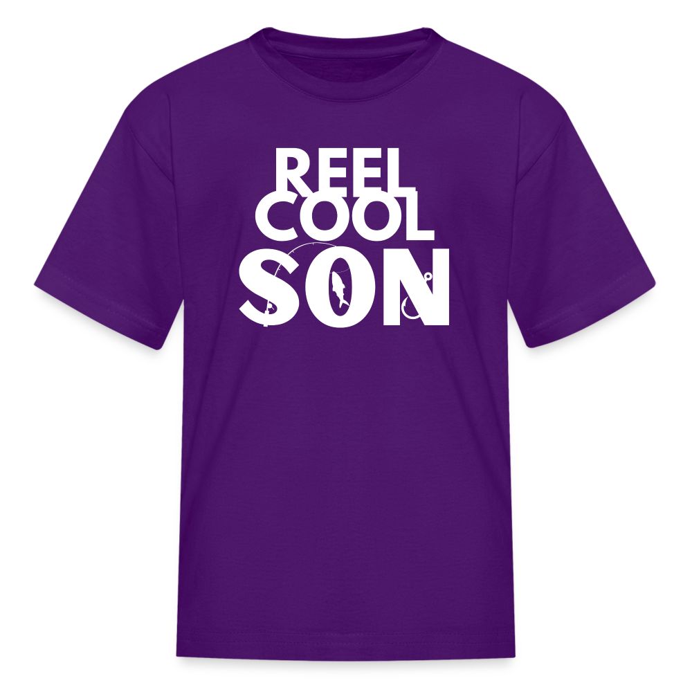 "REEL COOL SON" - Kids' T-Shirt - purple