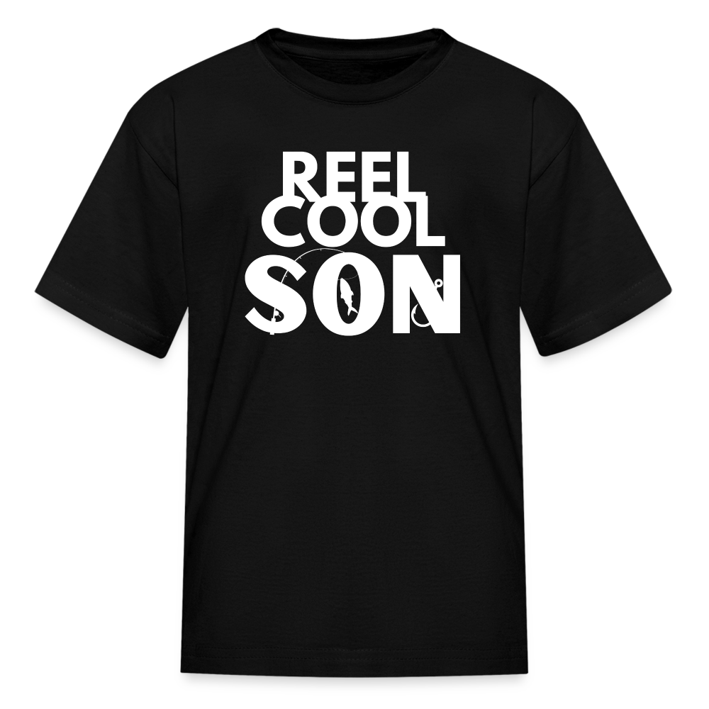 "REEL COOL SON" - Kids' T-Shirt - black