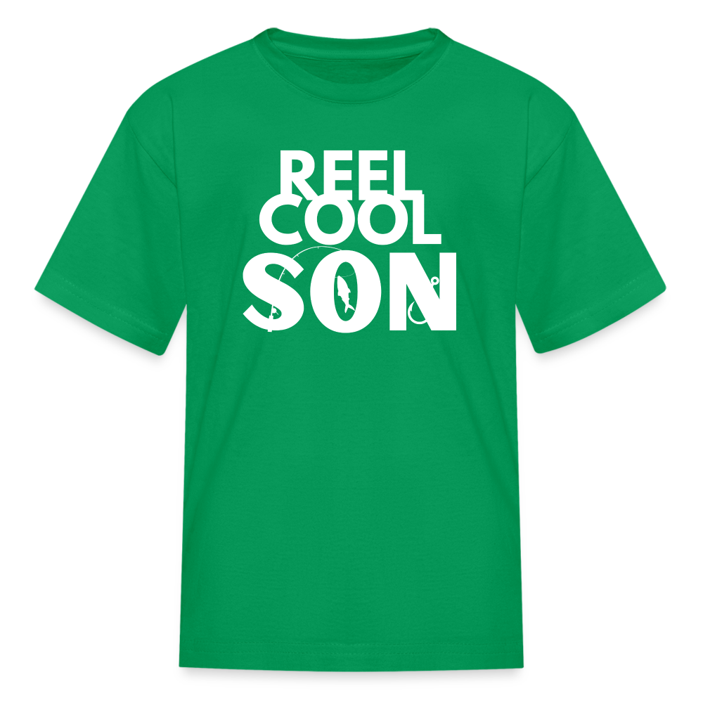 "REEL COOL SON" - Kids' T-Shirt - kelly green