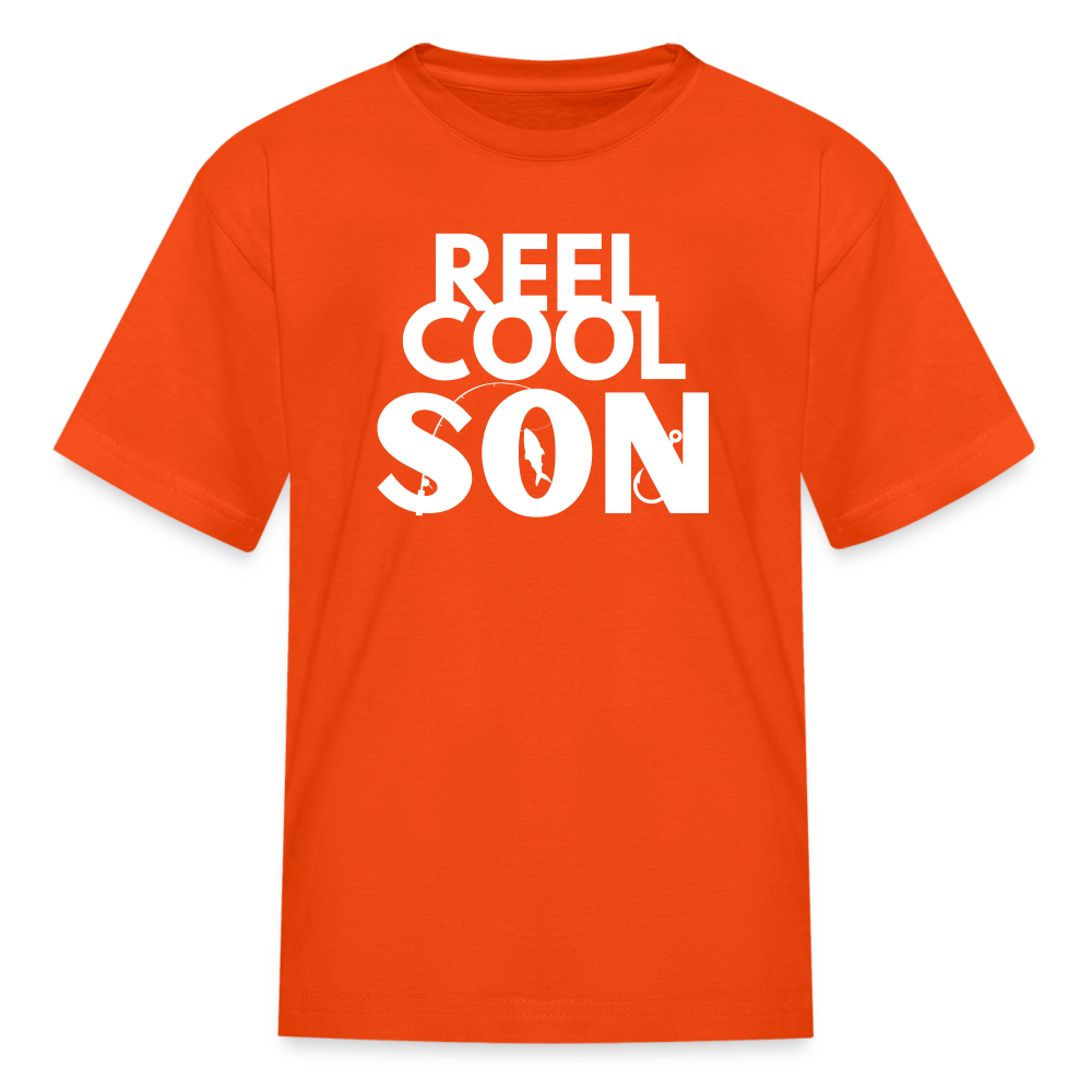 "REEL COOL SON" - Kids' T-Shirt - orange