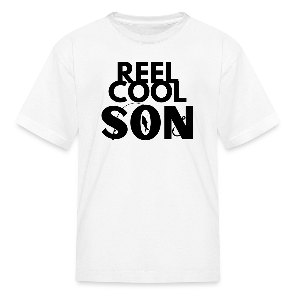 "REEL COOL SON" - Kids' T-Shirt - white