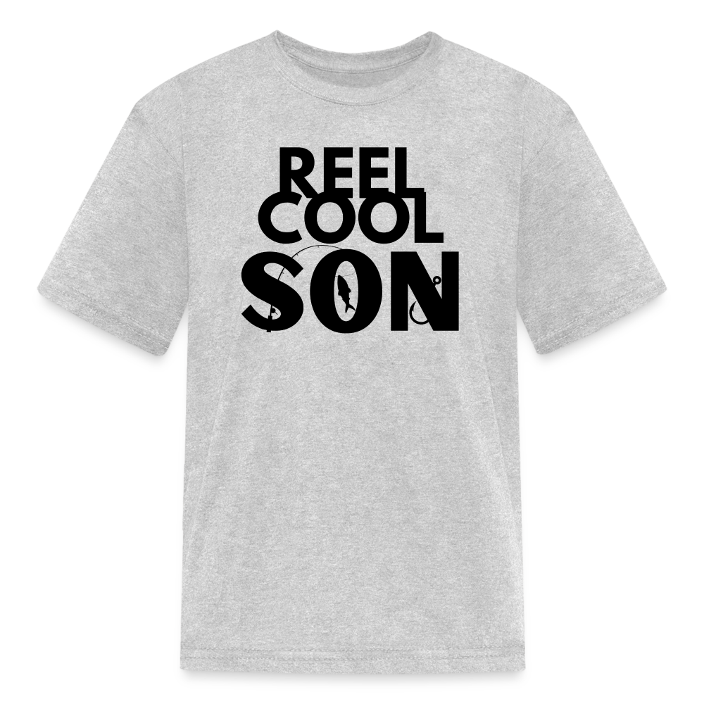 "REEL COOL SON" - Kids' T-Shirt - heather gray