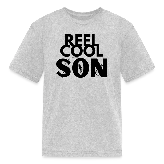 "REEL COOL SON" - Kids' T-Shirt - heather gray