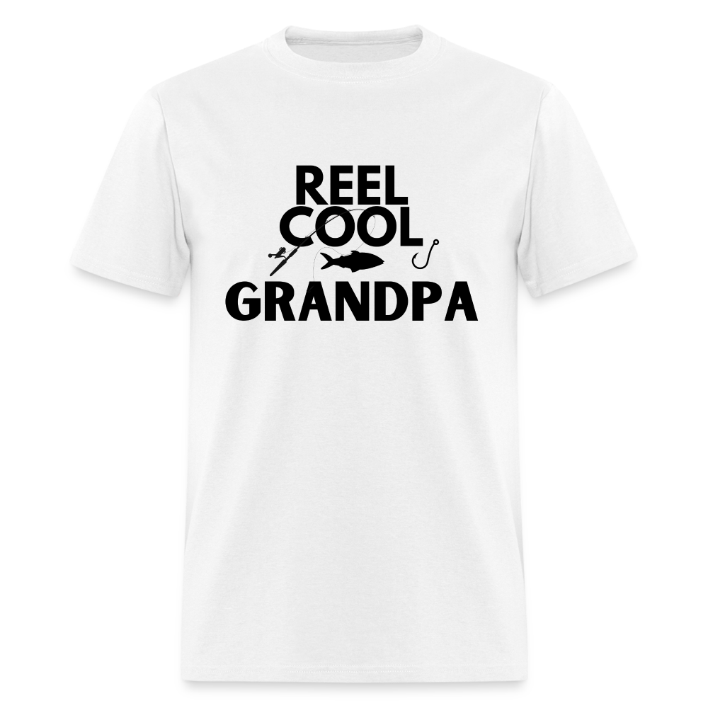 "REEL COOL GRANDPA" - Classic T-Shirt - white