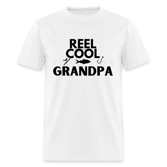 "REEL COOL GRANDPA" - Classic T-Shirt - white