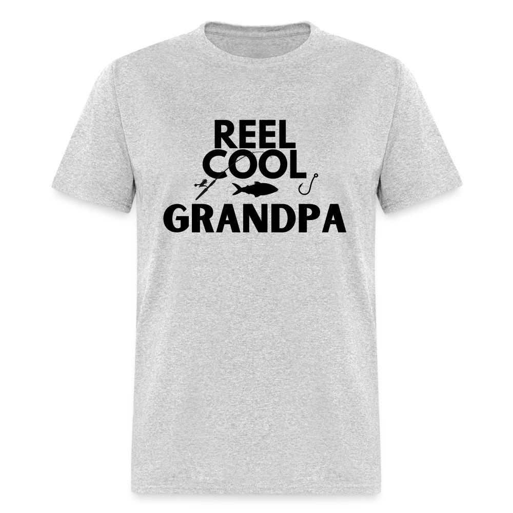 "REEL COOL GRANDPA" - Classic T-Shirt - heather gray