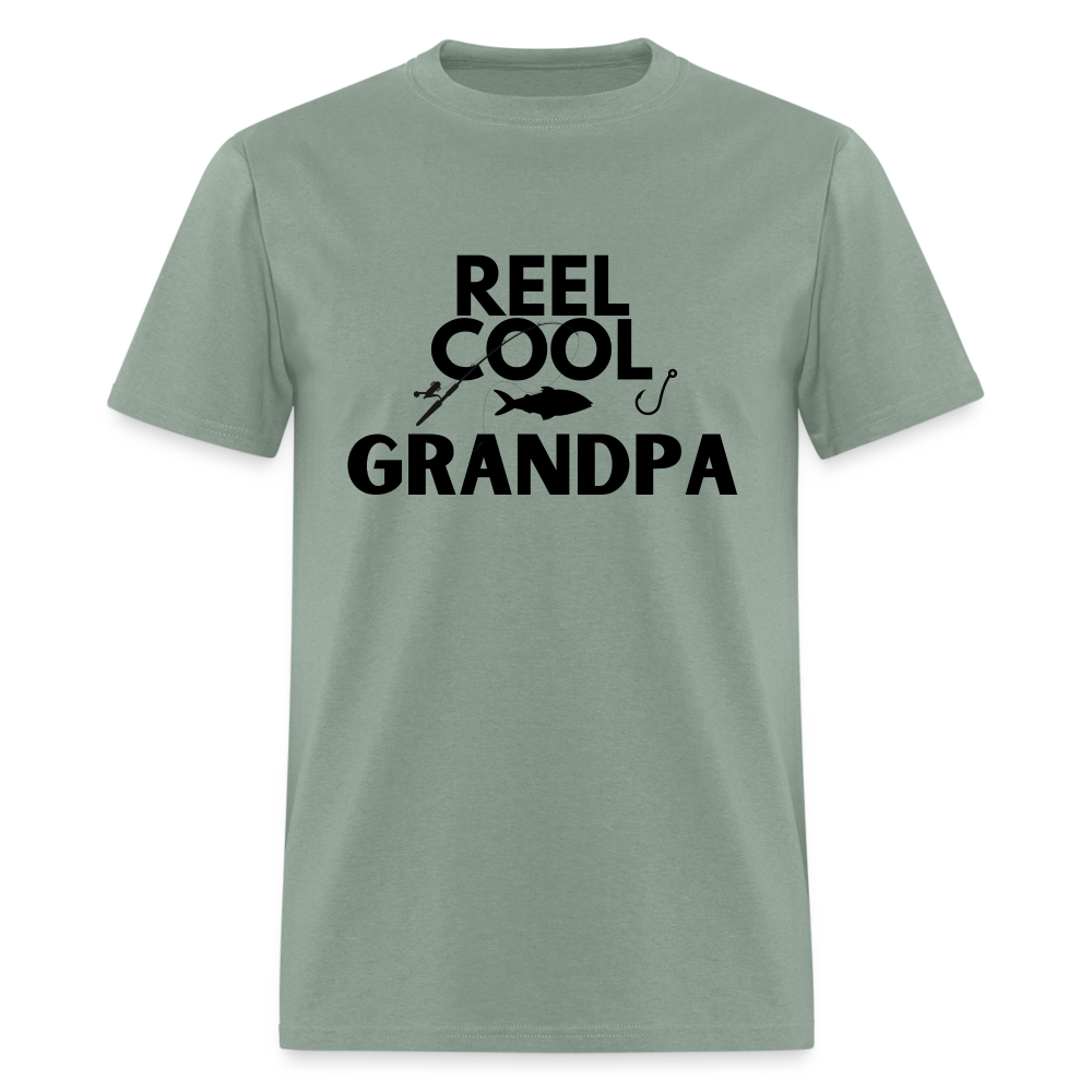 "REEL COOL GRANDPA" - Classic T-Shirt - sage