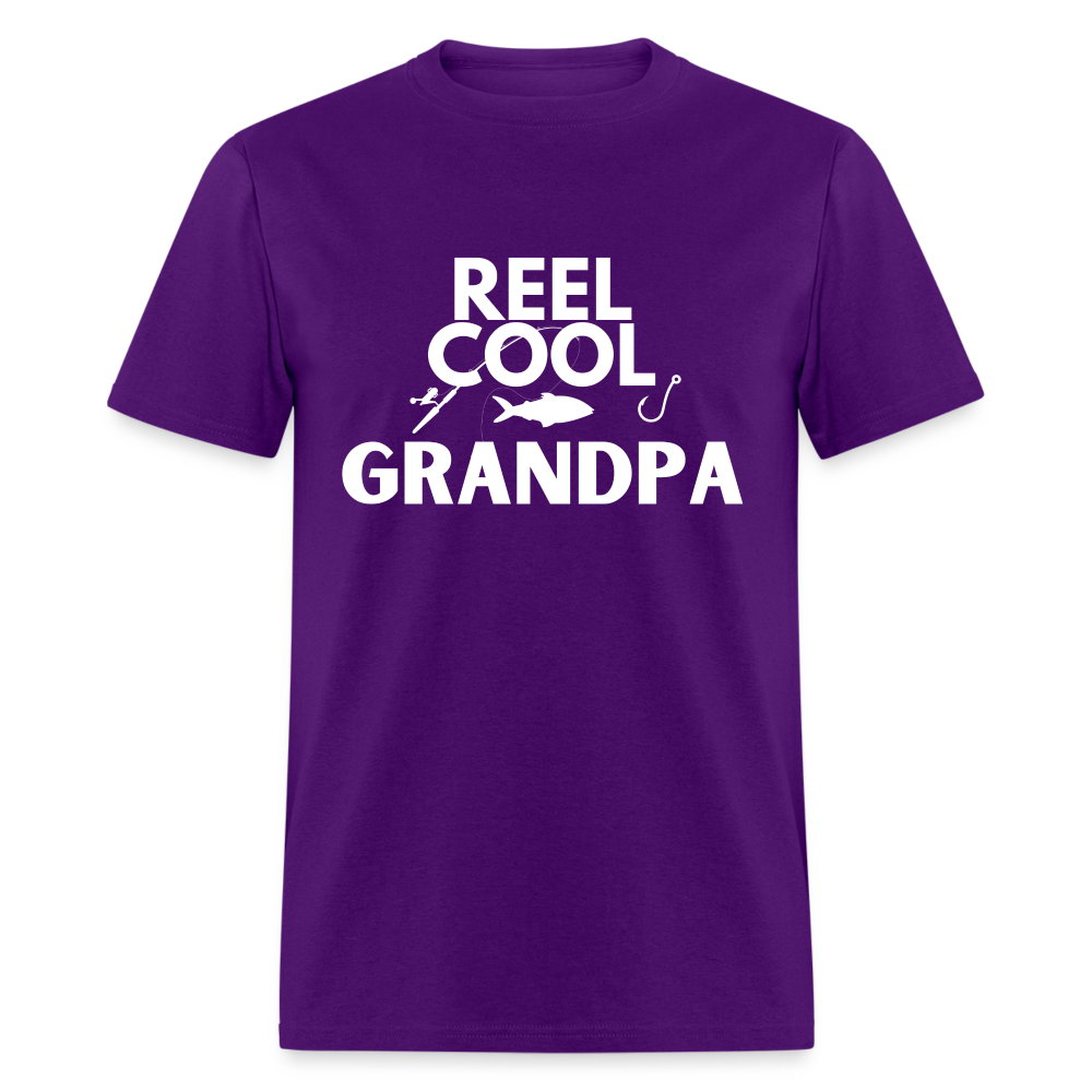 "REEL COOL GRANDPA" - Classic T-Shirt - purple