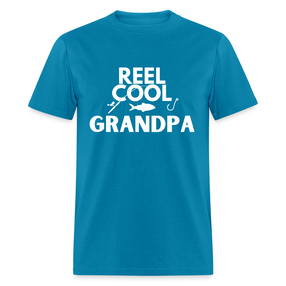 "REEL COOL GRANDPA" - Classic T-Shirt - turquoise