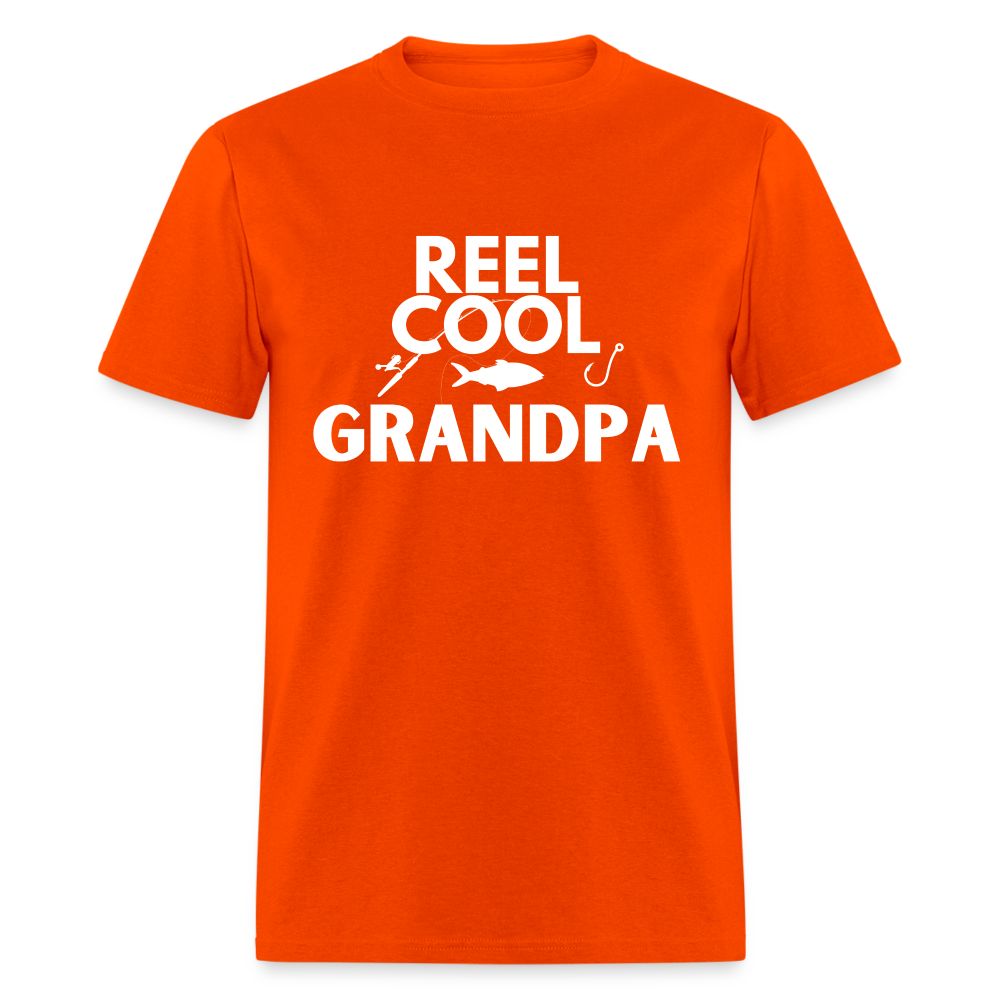 "REEL COOL GRANDPA" - Classic T-Shirt - orange